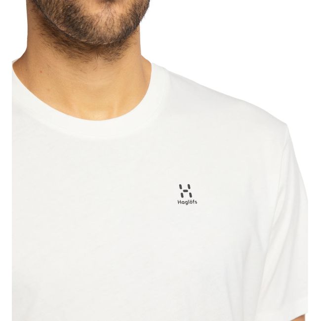 Haglofs - Tricou casual bumbac barbati Camp Tee Soft - alb solid