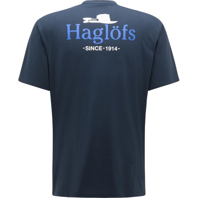 Haglofs - Tricou casual bumbac barbati Mirth Tee - albastru inchis
