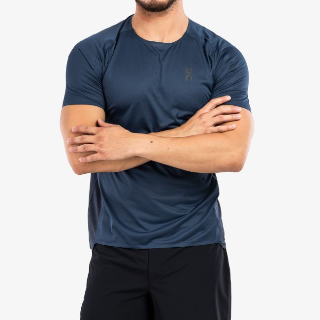 On Cloud - tricou maneca scurta pentru barbati Performance-T shirt - albastru denim