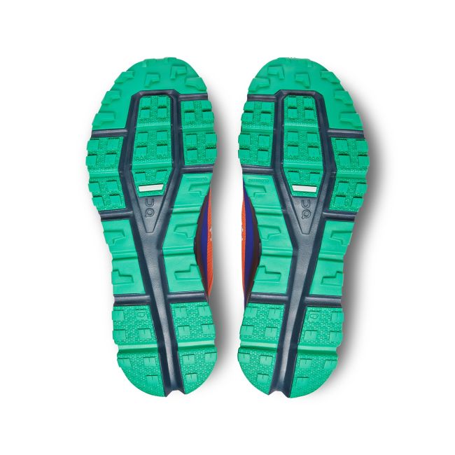 On Cloudultra - pantofi alergare trail pentru barbati - albastru portocaliu verde Flame | Storm