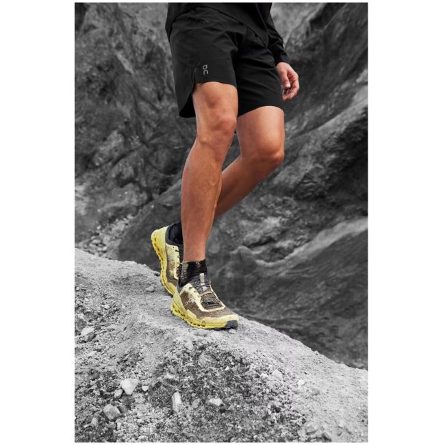 On Cloudultra - pantofi alergare trail pentru femei - roz rubarba mov alb verde
