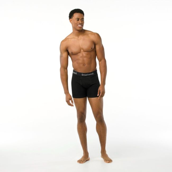Smartwool - boxeri barbati Merino Boxer Brief Boxed - negru
