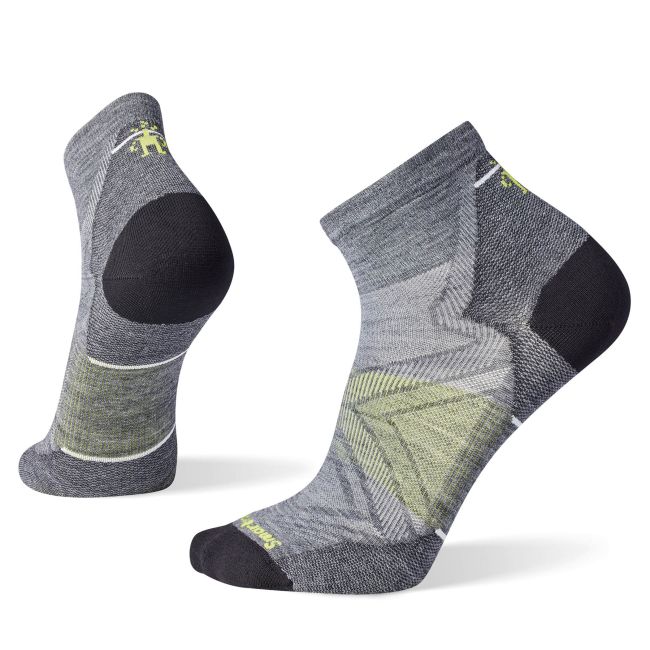 Șosete Merino alergare Smartwool Run - gri Medium Gray | Ankle | Zero Cushion