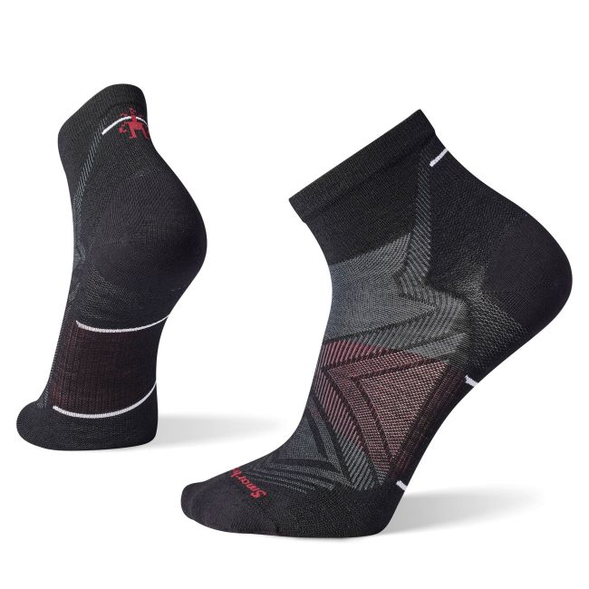 Șosete Merino alergare Smartwool Run - Ankle | Zero Cushion - Black