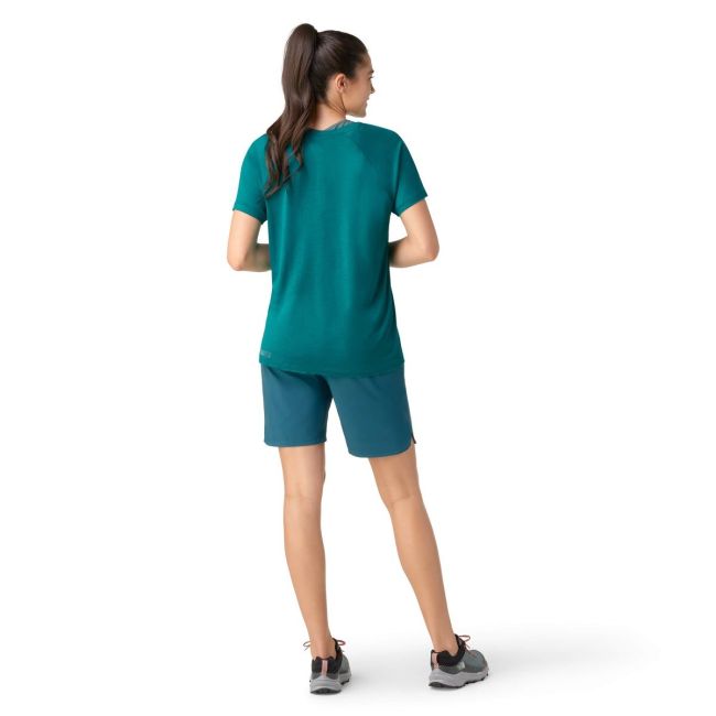 Smartwool - tricou sport femei maneca scurta Active Ultralite Short Sleeve W shirt - albastru acvatic