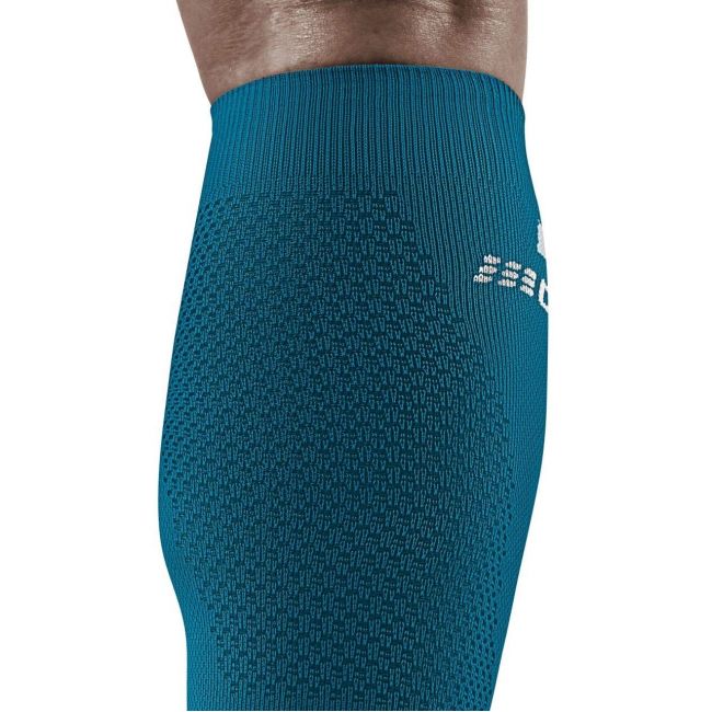 CEP - Sosete de compresie gamba barbati The Run Compression Socks Tall - albastru petrol rosu inchis