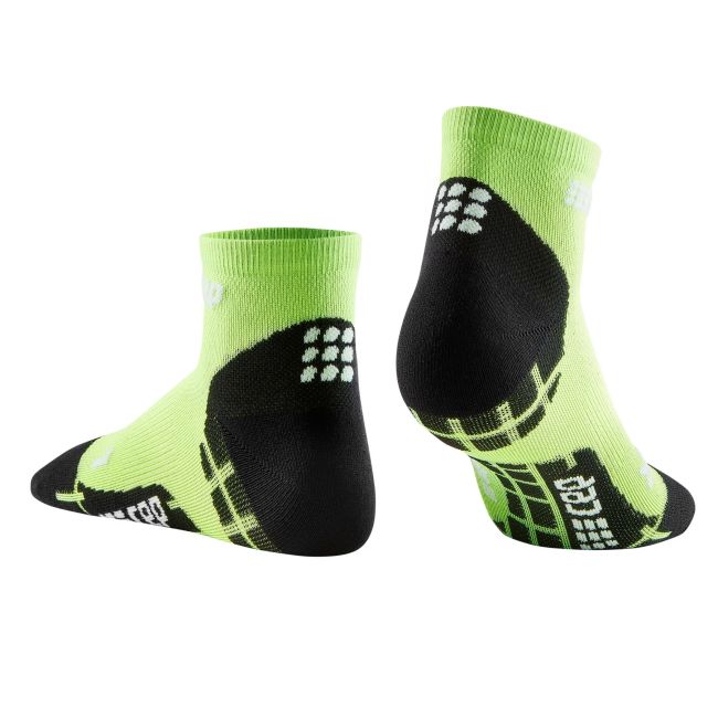 CEP - sosete compresie scurte Ultralight Compression Socks Low Cut - verde deschis negru