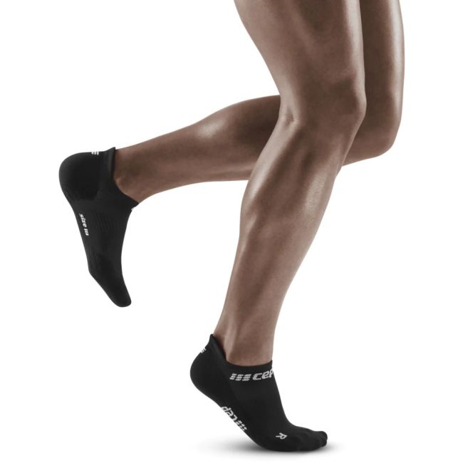 CEP - sosete compresie scurte barbati The Run Socks No show - negru gri