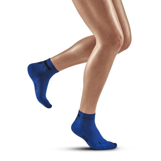 CEP - sosete compresie scurte femei The Run W Socks Low Cut - albastru negru