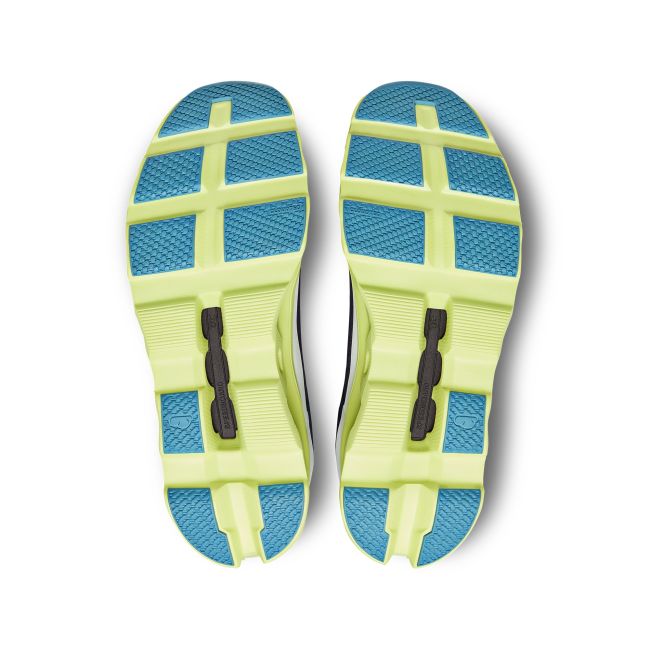 On Cloudmonster - pantofi alergare pentru barbati - bleumarin alb galben camp gri deschis