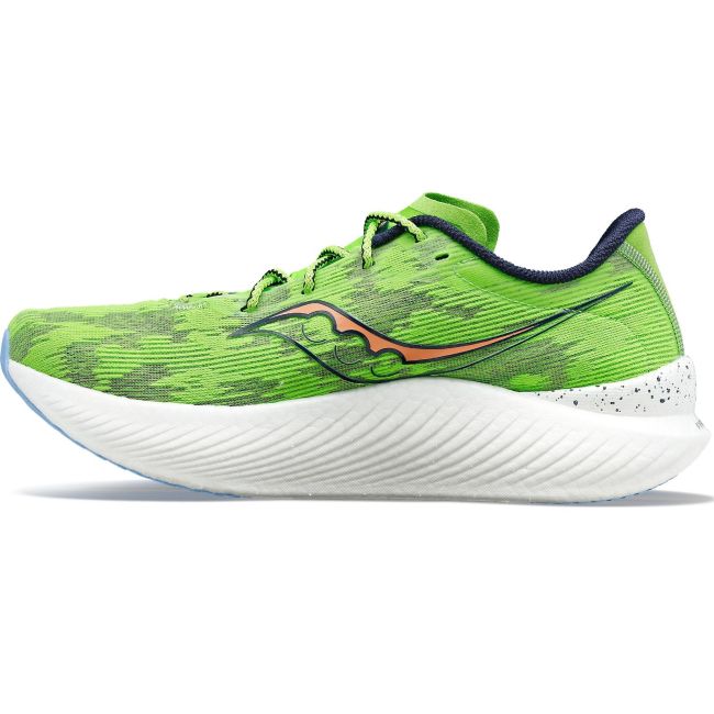 Saucony - pantofi alergare pentru barbati Endorphin PRO 3 - verde intens alb albastru