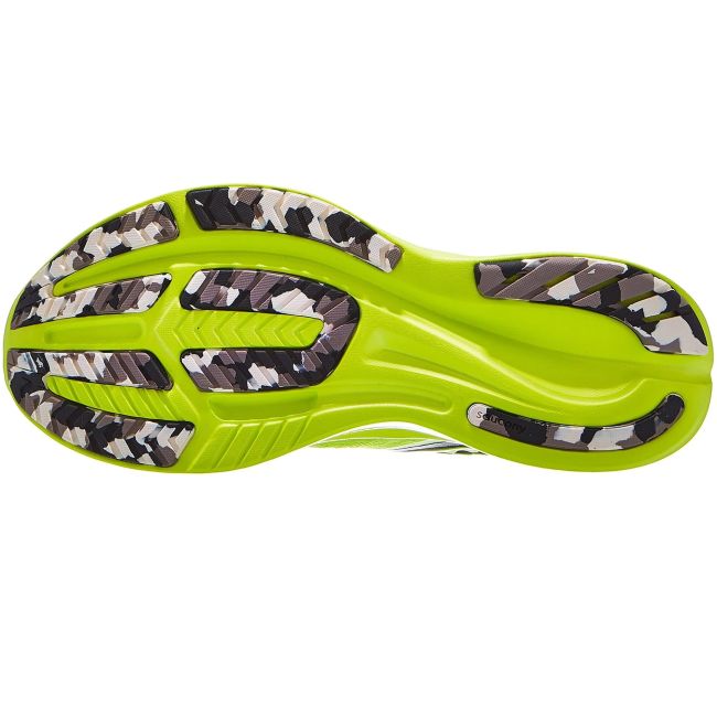 Saucony - pantofi alergare pentru barbati Ride 16 - galben fluo Citronada negru