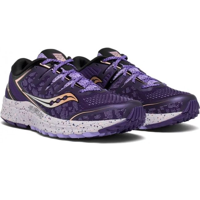Saucony - pantofi alergare pentru femei Guide ISO 2 - mov inchis mov deschis violet