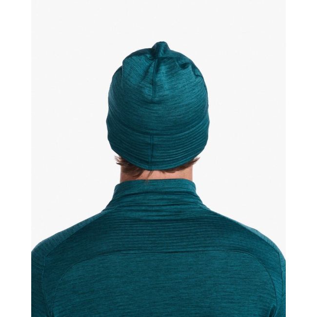 2XU - caciula alergare - Beanie - Deep Jade Silver -Reflective - OSFA