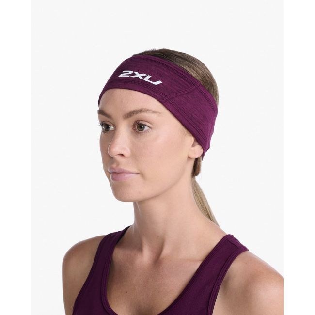 2XU - vizor alergare - Headband - Beet Silver Reflective - OSFA