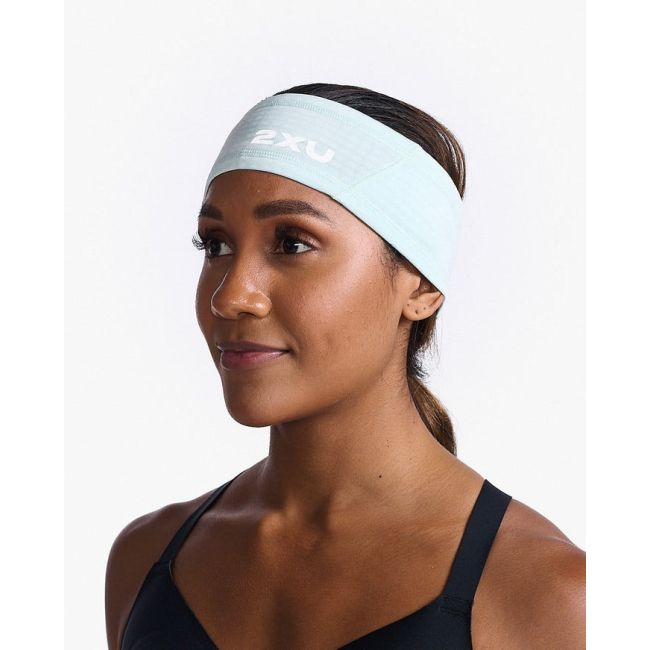 2XU - vizor alergare - Headband - Glacier White Reflective - OSFA