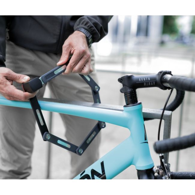 Abus - antifurt bicicleta - lacat pliabil cu cifru - Bordo uGrip 5700C/80 - albastru