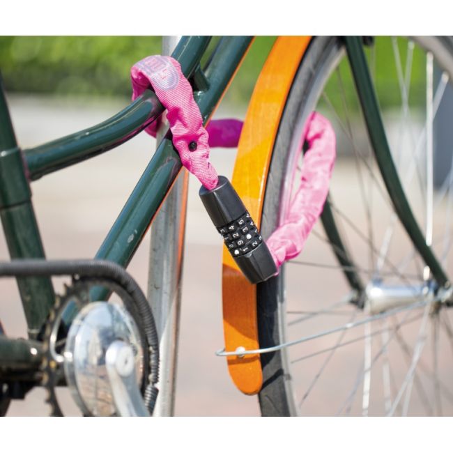 Abus - antifurt bicicleta - lant cu cifru - Tresor 1385/75 - cherry