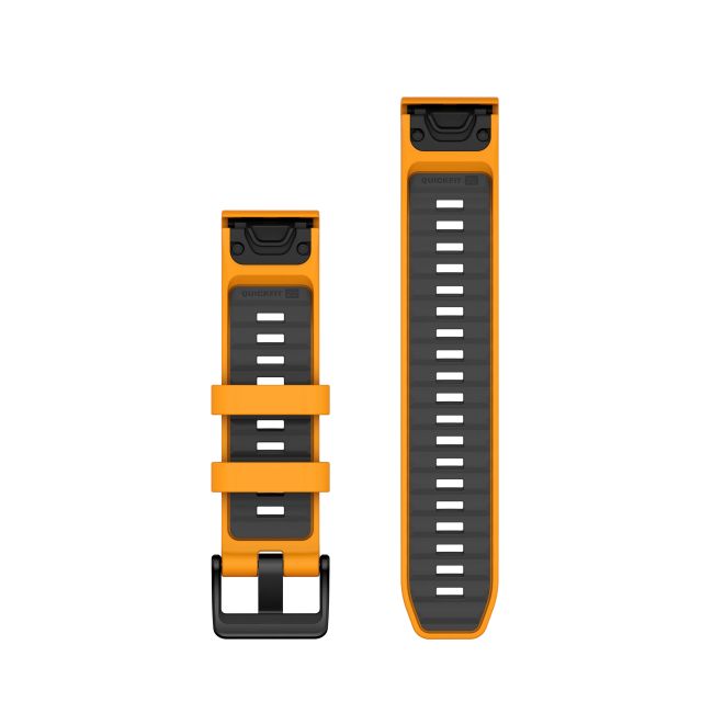 Garmin curea silicon QuickFit 22 - portocaliu Spark orange | Graphite Silicone