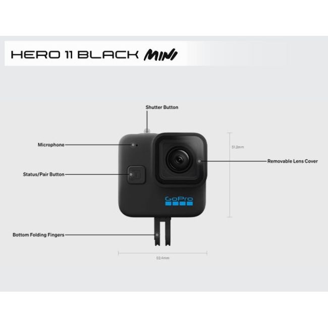 GoPro - camera actiune - HERO11 MINI - Black