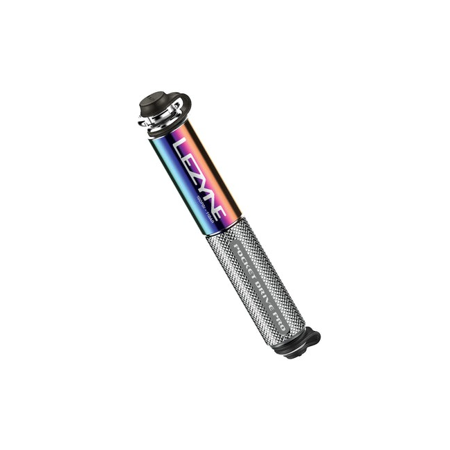 Lezyne - mini pompa - Hand Pump Pocket Drive Pro - 160 psi | 11 bar - neo metallic | silver - 98g