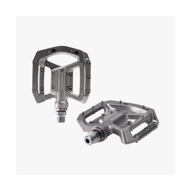 Shimano - pedale MTB - PD-GR500 Flat - fara catadioptrii - argintiu