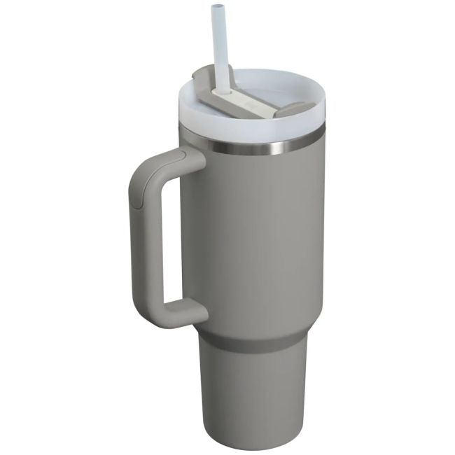 Stanley - termos tip sticla cu pai - Quencher H2.0 Tumbler - Ash - 1.18L
