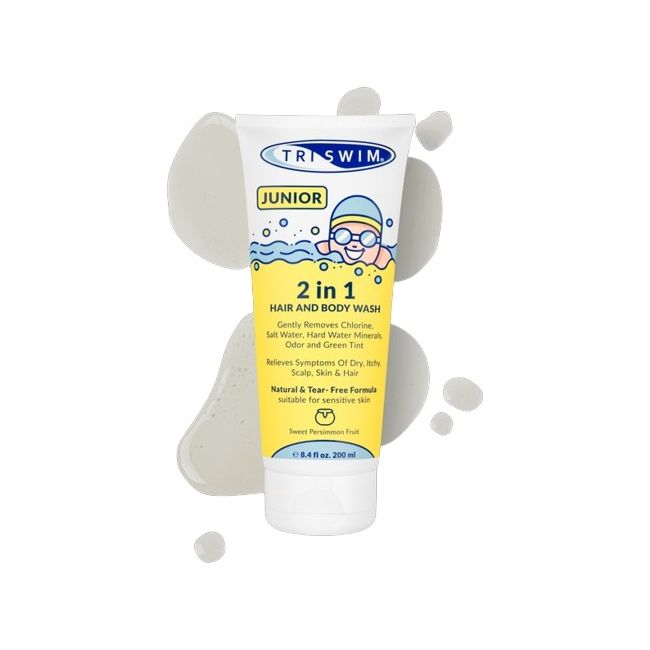 Triswim - 2 in 1 junior - sampon si gel de dus - sweet persimmon - 200ml