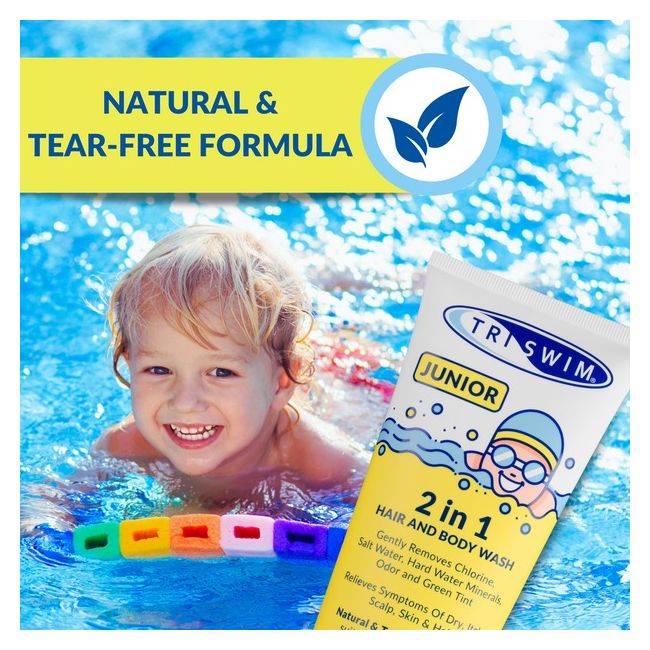 Triswim - 2 in 1 junior - sampon si gel de dus - sweet persimmon - 200ml