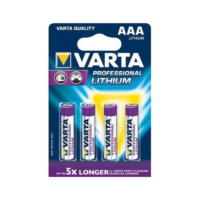 Varta - set baterii AAA - ultra lithium - 4 buc