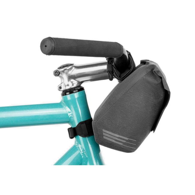 Apidura - geanta mica ghidon bicicleta City Handlebar Pack, capacitate 2 litri - gri inchis negru