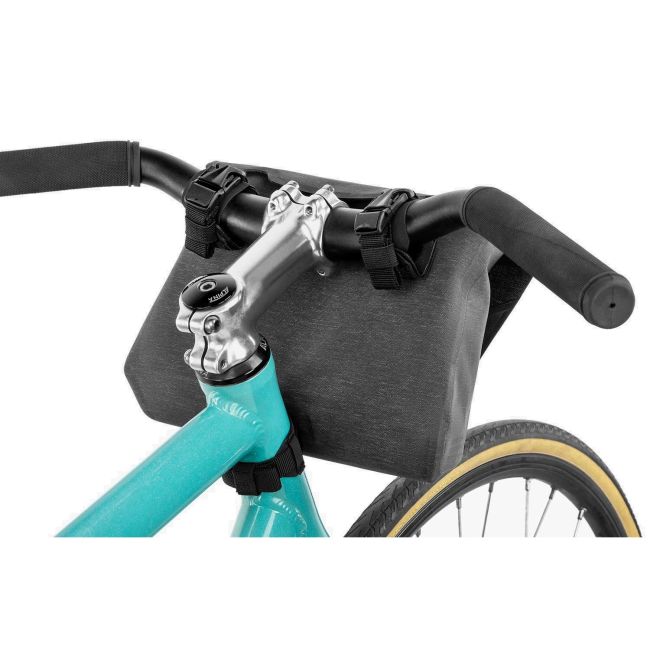 Apidura - geanta mica ghidon bicicleta City Handlebar Pack, capacitate 2 litri - gri inchis negru