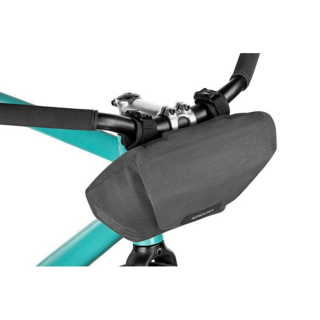 Apidura - geanta mica ghidon bicicleta City Handlebar Pack, capacitate 2 litri - gri inchis negru