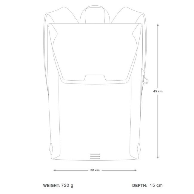 Apidura - rucsac sport urban City Backpack, capacitate 17 litri - gri închis
