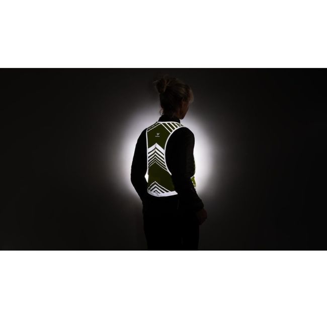 Apidura - vesta reflectorizanta ciclism Packable Visibility Vest, dimensiune S-M - verde fluo gri