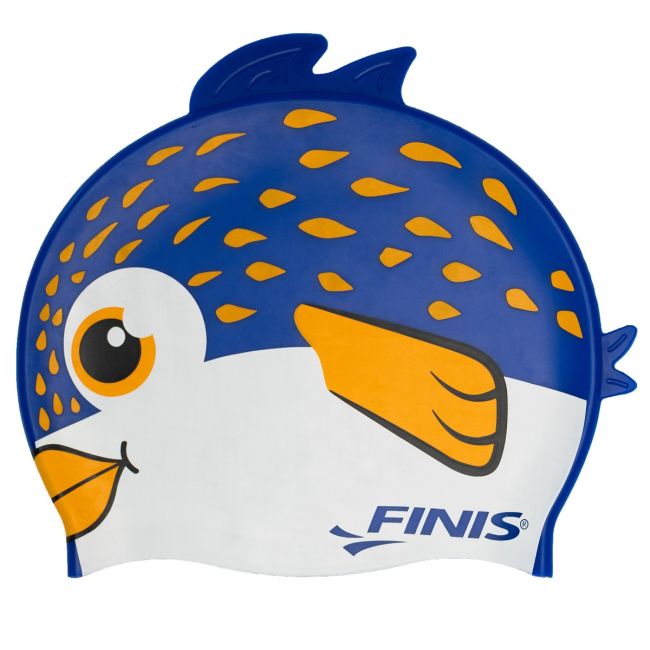 Finis - Casca de inot pentru copii - Animal Heads Puffer Fish Blue