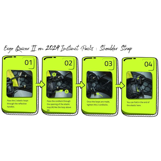 Instinct - suport bete pentru rucsac - Ergo Quiver II