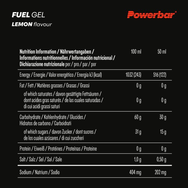 Powerbar - gel energizant Fuel 30, aroma lamaie - 50ml