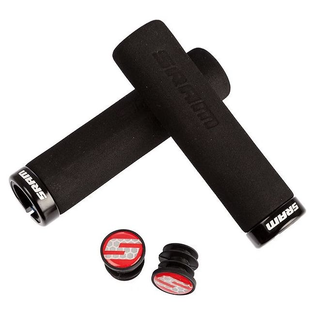 SRAM - mansoane spuma - Locking Grips Foam 129mm - negru | negru