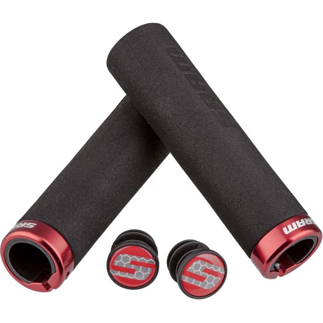 SRAM - mansoane spuma - Locking Grips Foam 129mm - negru | negru