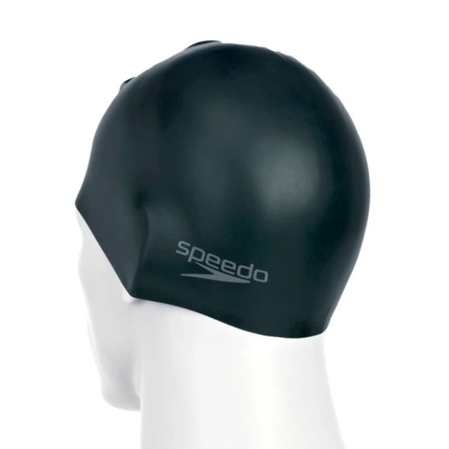 Speedo - casca inot silicon - Plain Moulded - Negru
