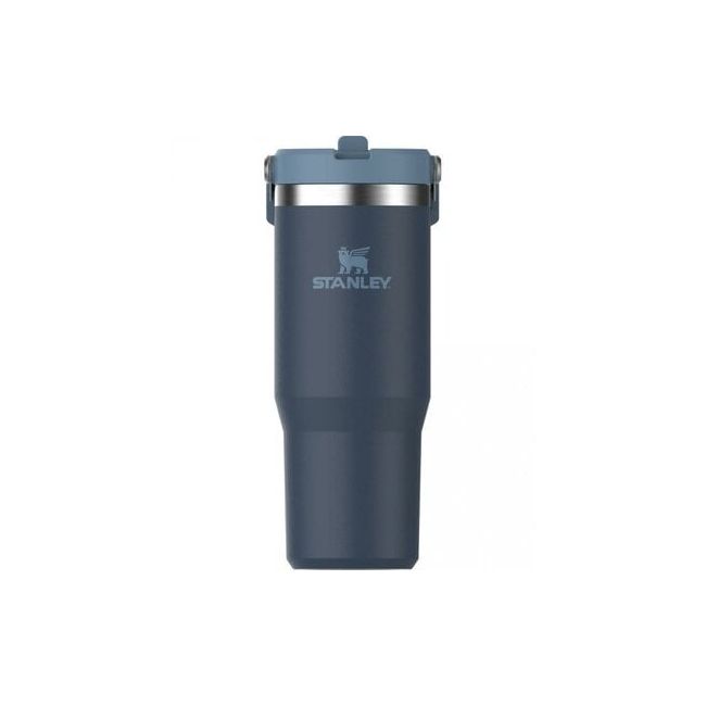 Stanley - termos tip sticla cu pai - Iceflow Flip Straw Tumbler - Bleumarin- 890 ml