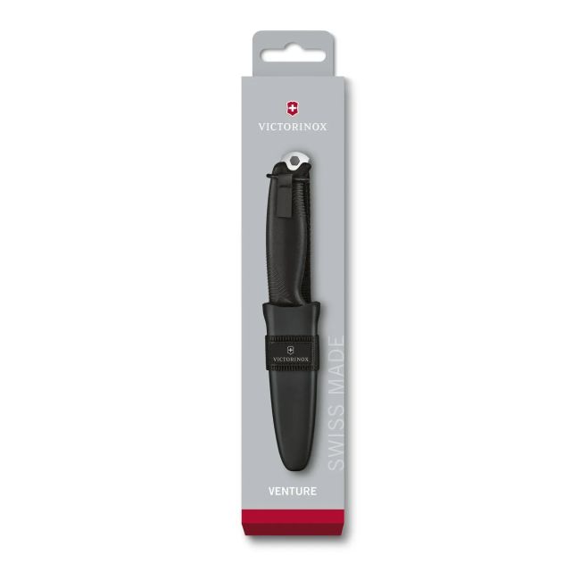 Victorinox - cutit outdoor Venture, 5 functii - argintiu negru