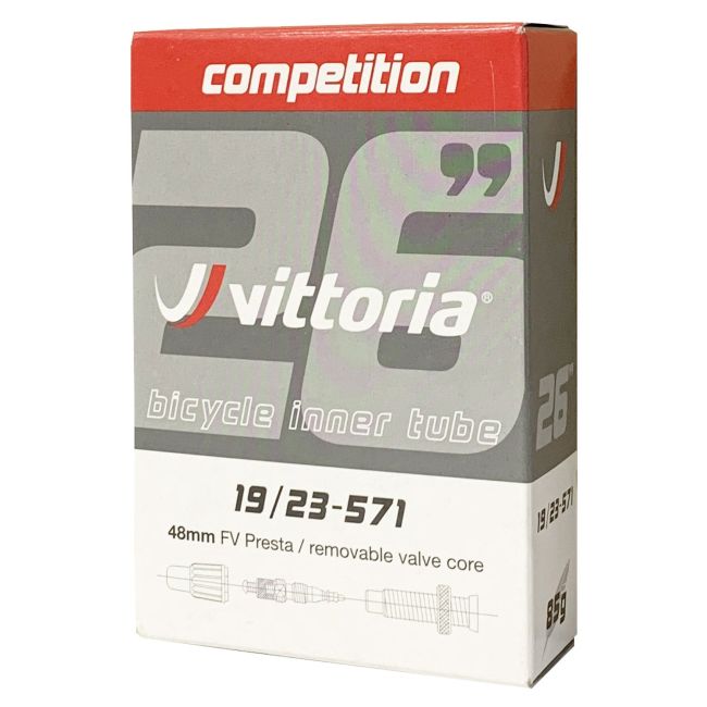 Vittoria - camera bicicleta 28" - Competition Butyl - 19/23-571 - valva presta FV 48mm