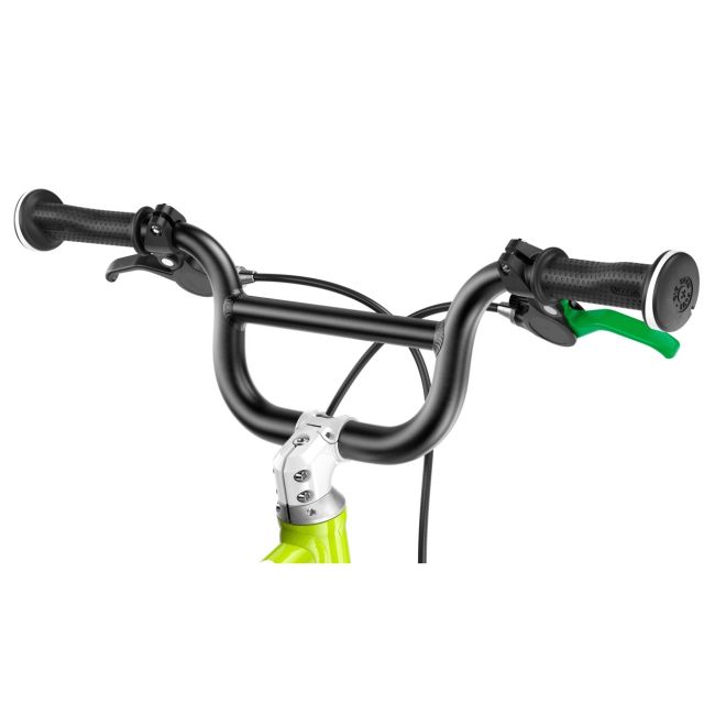 Woom - bicicleta copii 16" Woom 3 AUTOMAGIC, varsta recomandata 4-6 ani (105-120cm) - 6 kg - verde intens lime alb