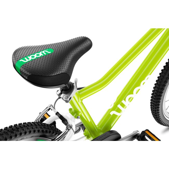 Woom - bicicleta copii 16" Woom 3 AUTOMAGIC, varsta recomandata 4-6 ani (105-120cm) - 6 kg - verde intens lime alb