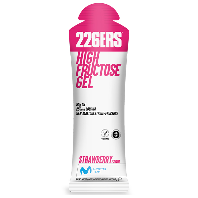 226ers - gel energie - High Fructose Gel - capsuni - 80gr