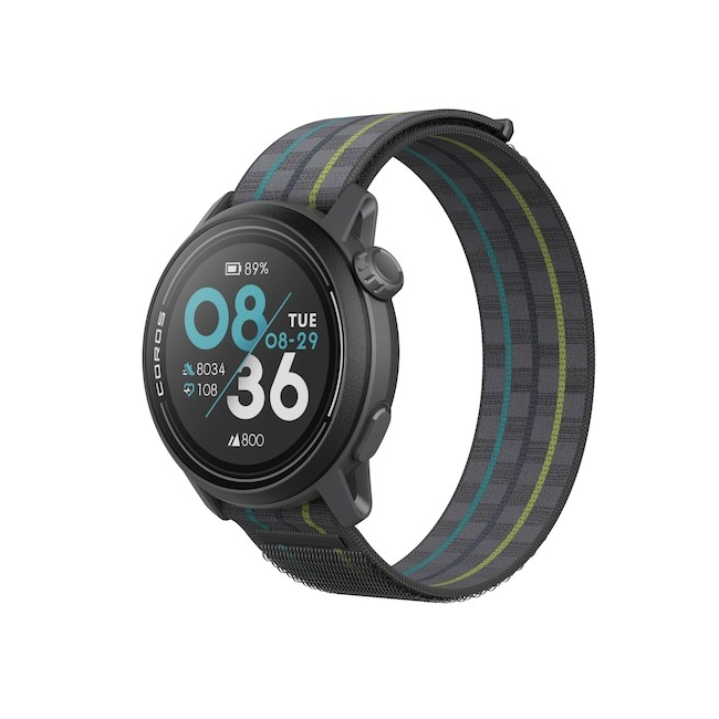 Coros - Pace 3 - ceas multisport GPS - Negru - curea neagra/nailon