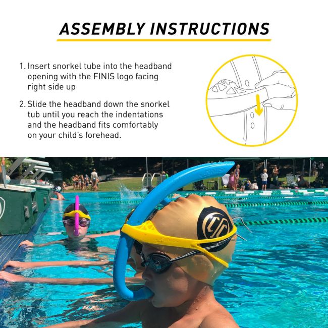 Finis - accesoriu inot pentru copii Snorkel Stability Jr - roz intens magic