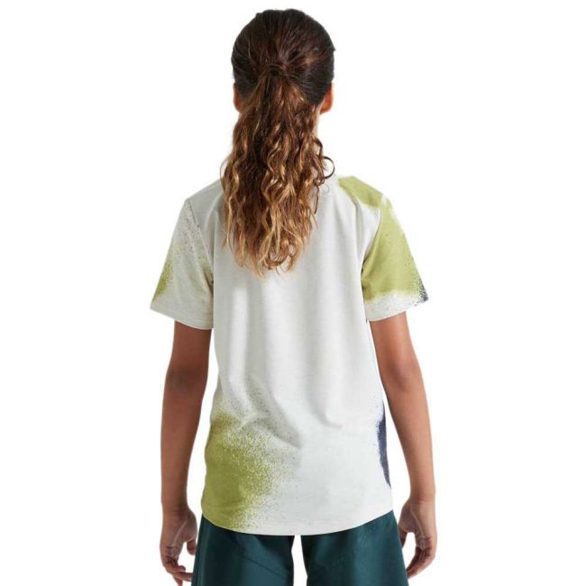 Tricou copii SPECIALIZED Youth SS Trail - Birch White/Multi Spindrift S
